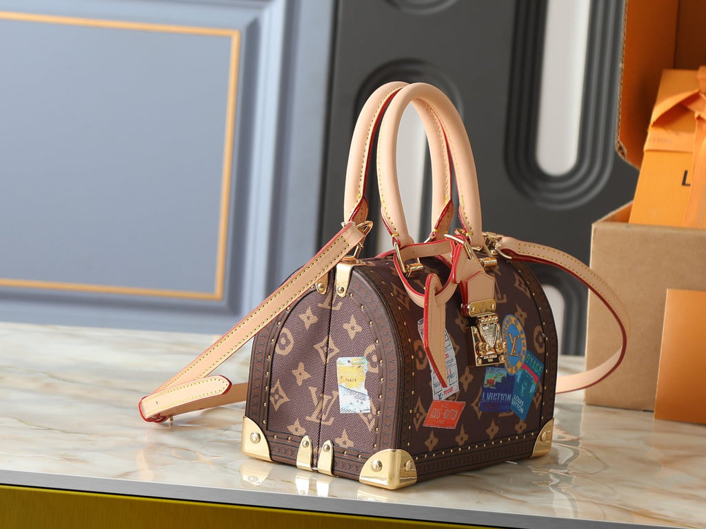 Louis Vuitton Speedy Trunk Monogram Top-Handle Bag — side