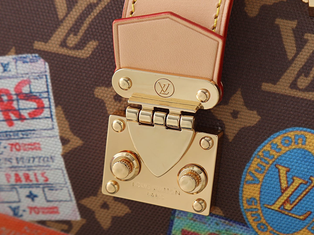 Louis Vuitton Speedy Trunk Monogram Top-Handle Bag — detail