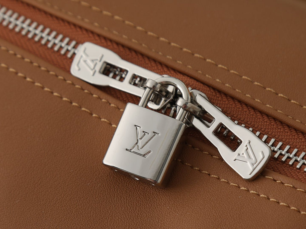 Louis Vuitton Keepall Studded Tan Duffel Bag — detail