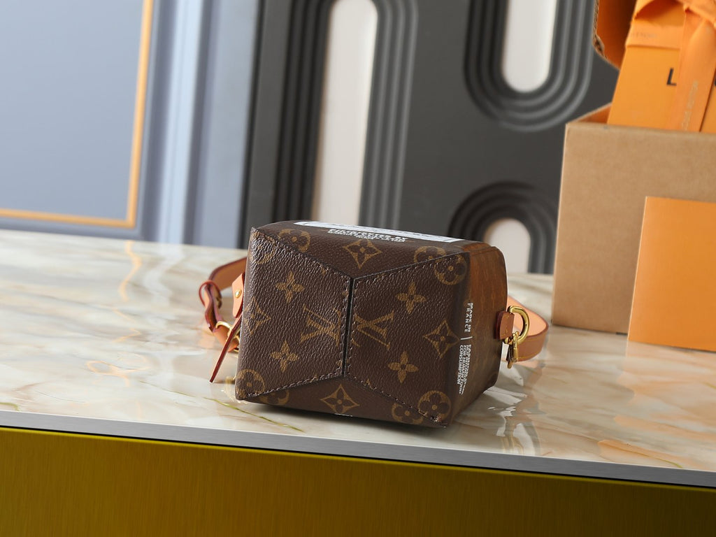 Louis Vuitton Milk Monogram Carton Shoulder Bag — detail