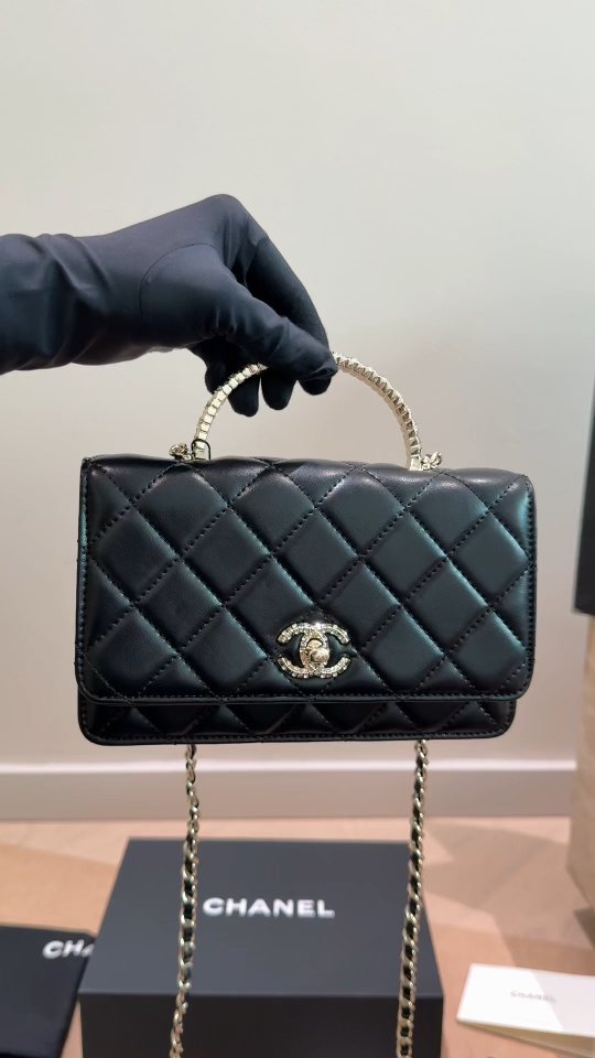 Chanel Quilted Flap Bag with Jeweled Arch Handle — hero