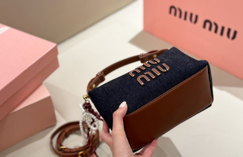 Miu Miu Mini Lunchbox Top-Handle Shoulder Bag — front