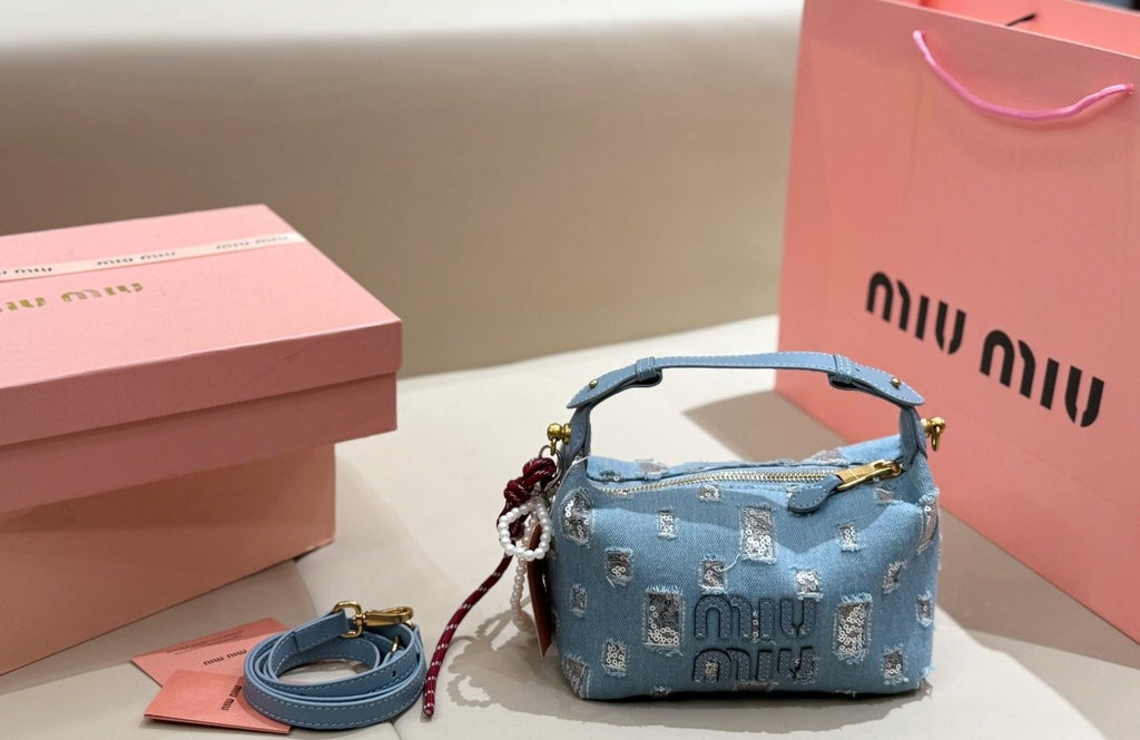 Miu Miu Mini Lunchbox Top-Handle Shoulder Bag — front