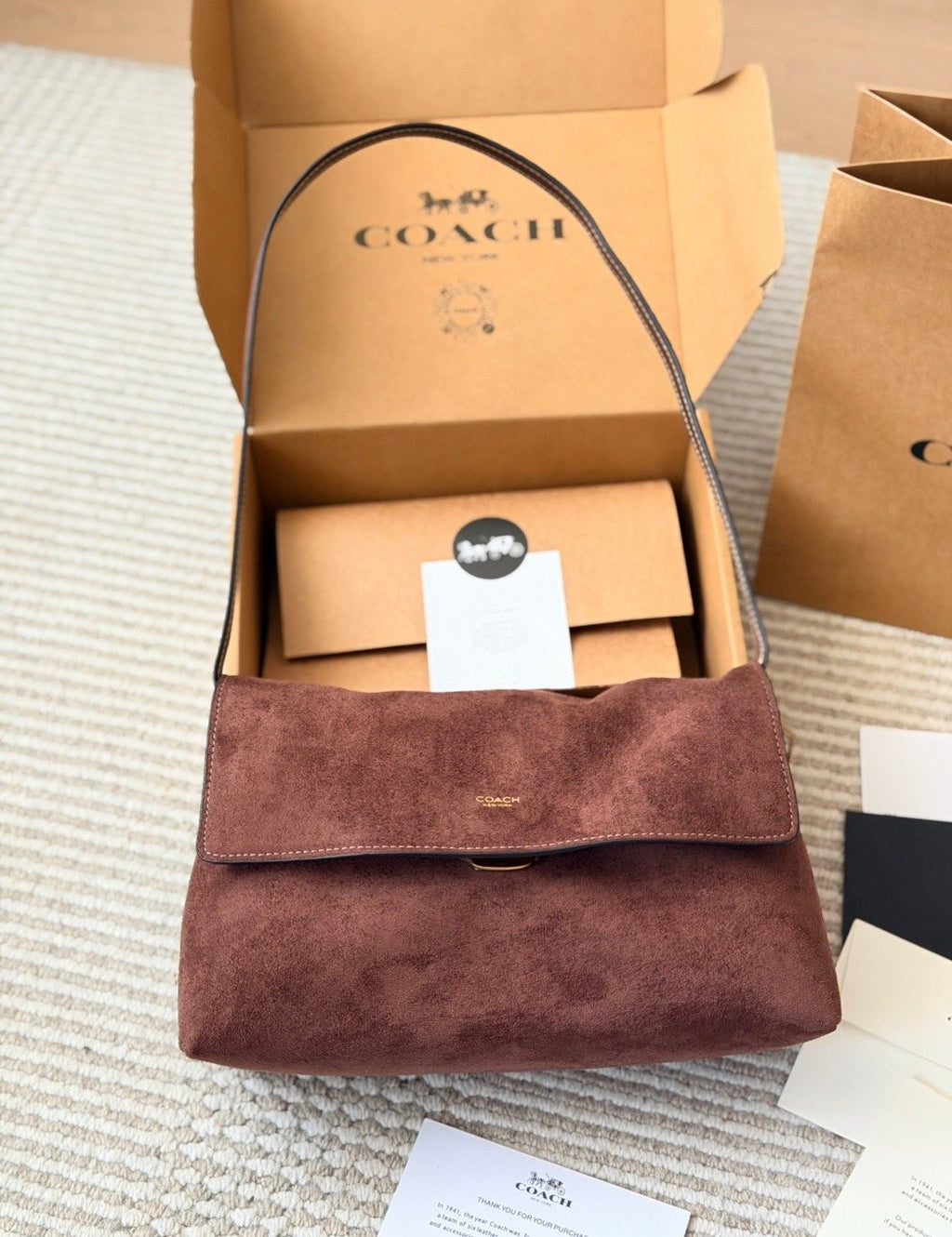Coach Chelsea Textured Flap Shoulder Bag — hero