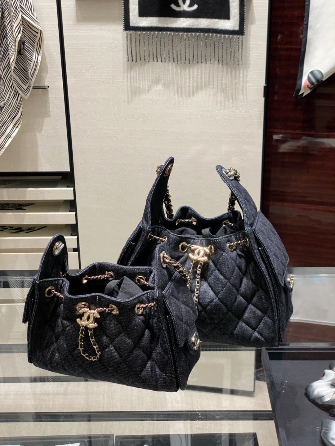 Chanel 25 Quilted Bucket Bag — comparison