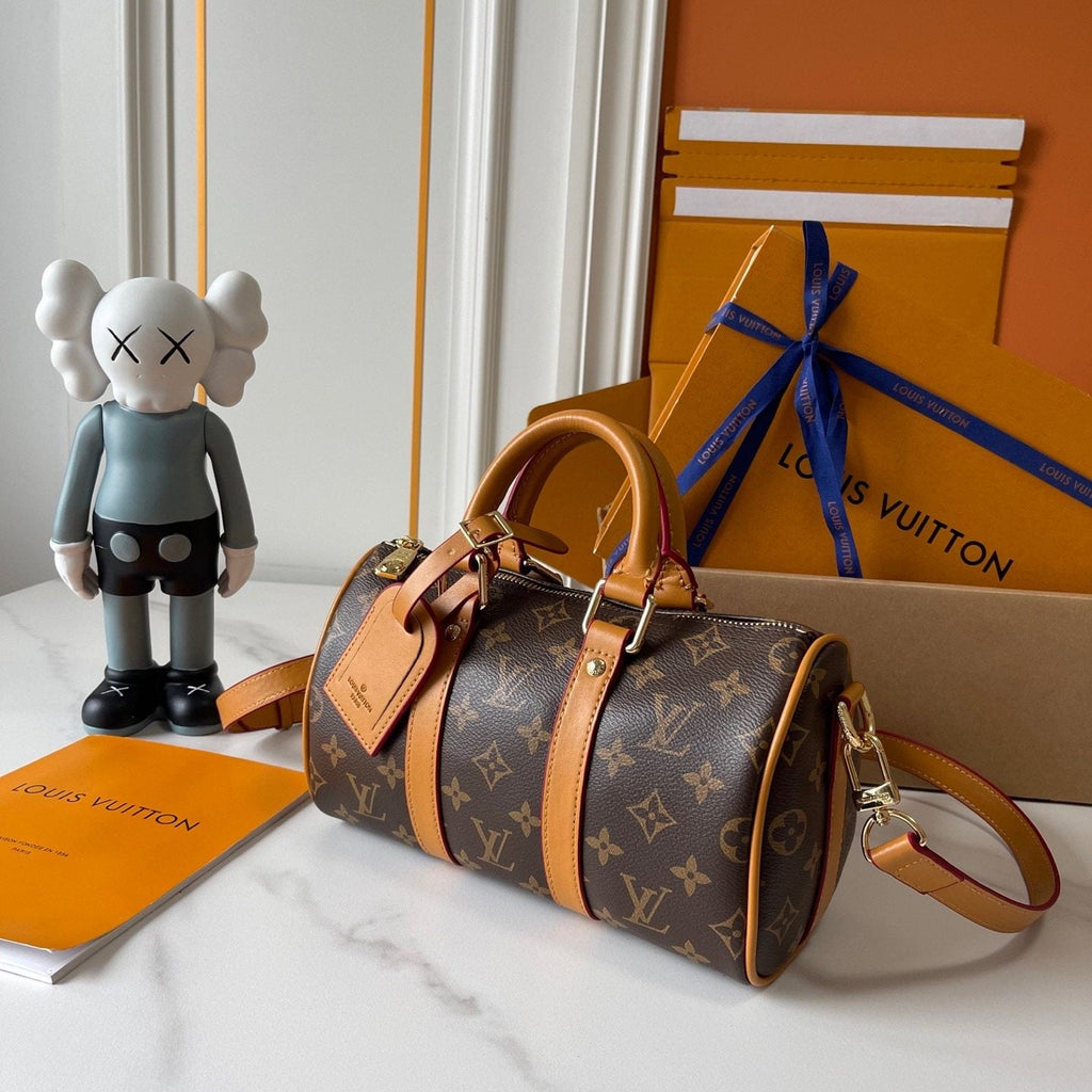Louis Vuitton Keepa Bandouière Monogram Duffel Bag — side