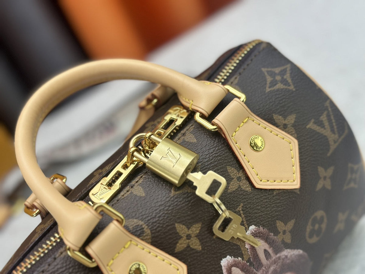 Louis Vuitton Speedy Bandoulière Character Monogram Bag — detail