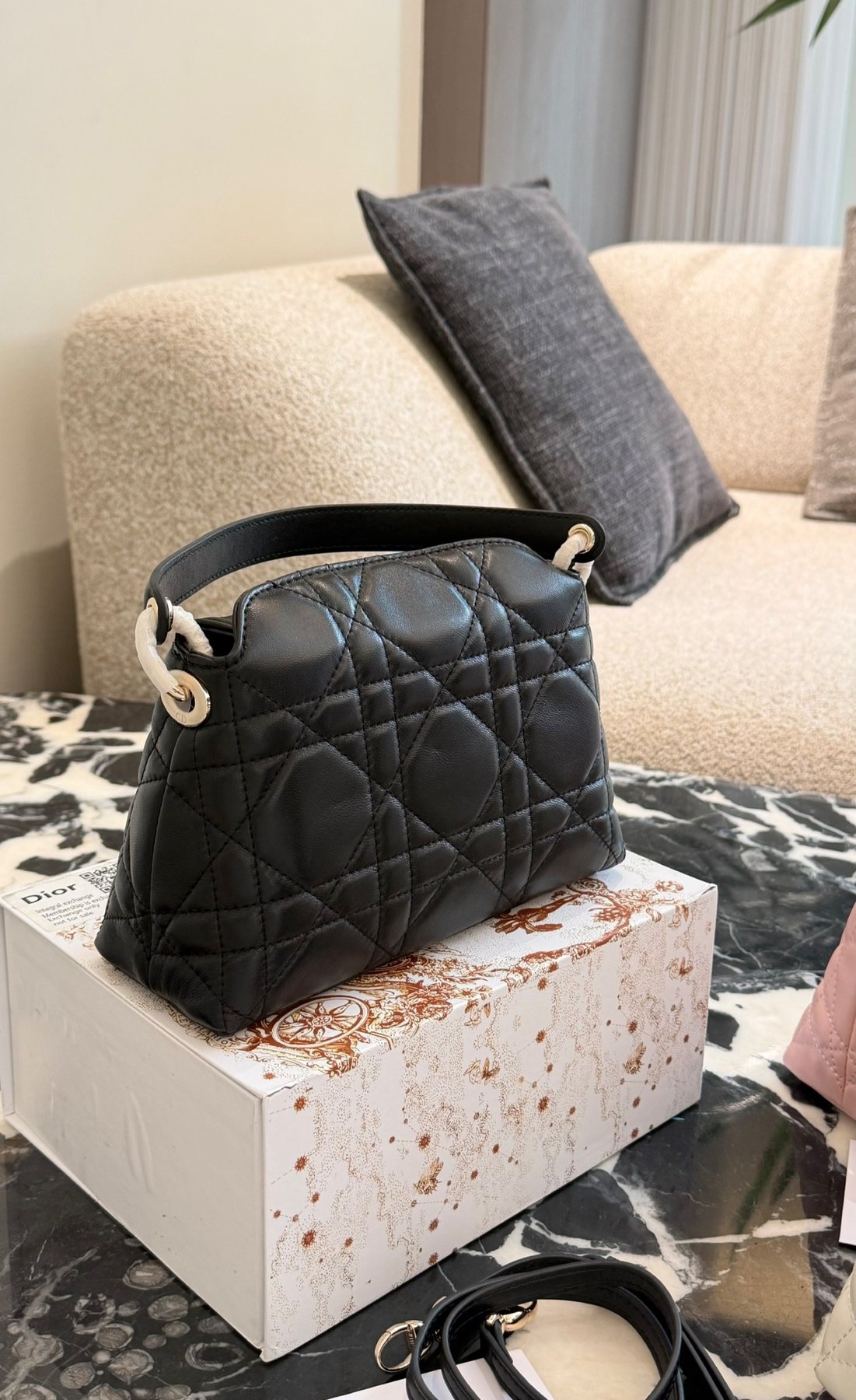 Dior Adiorable Top Handle Bow Bag — back