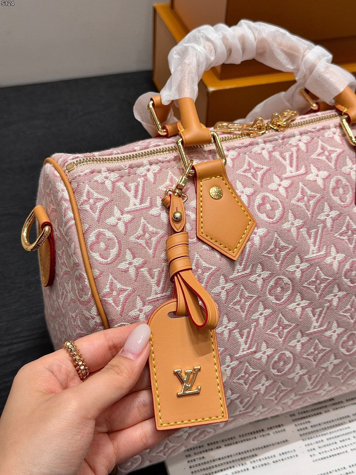 Louis Vuitton Soft Speedy Monogram Handbag — detail