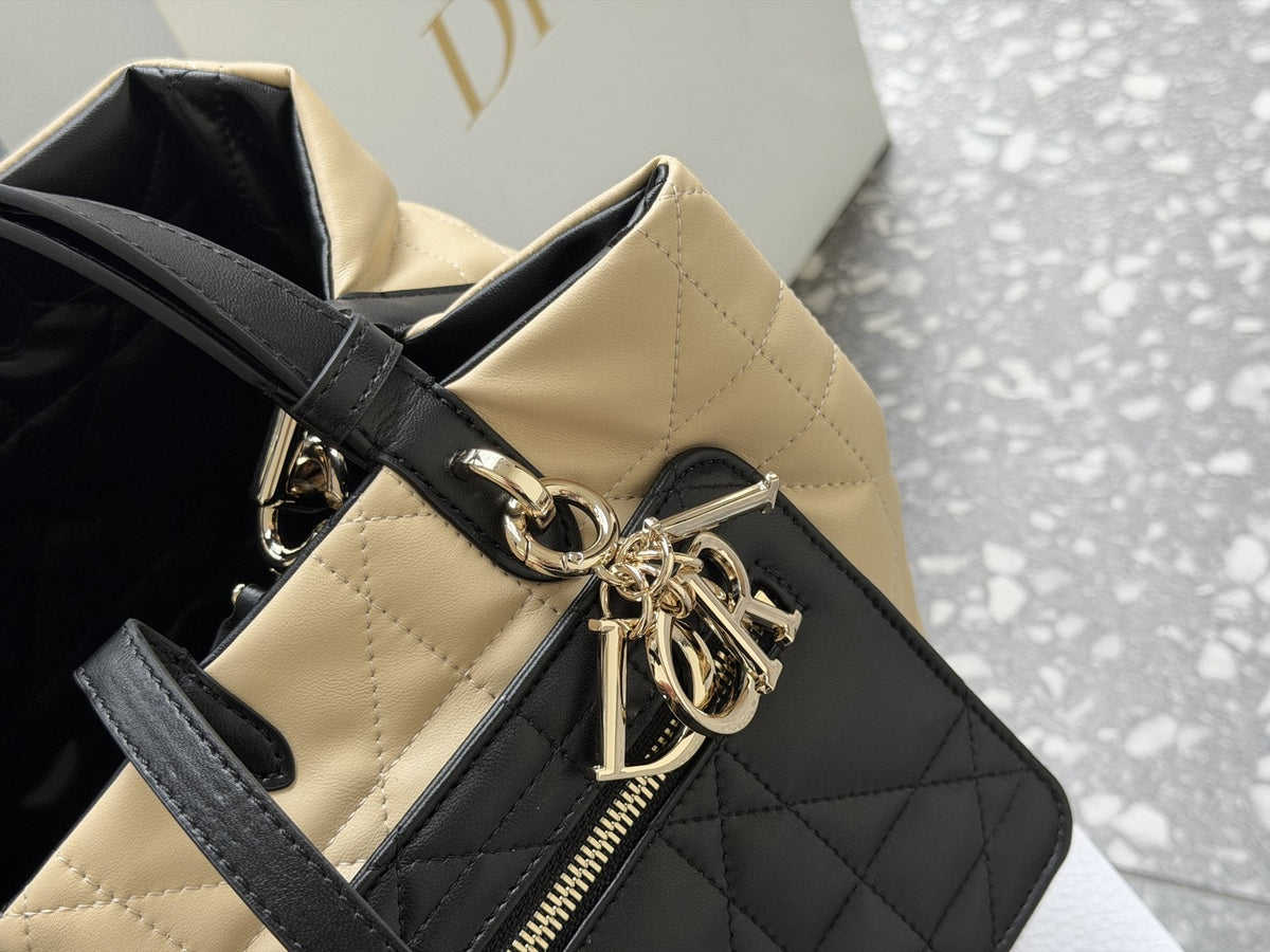 Dior Reversible Toujours Quilted Tote — detail