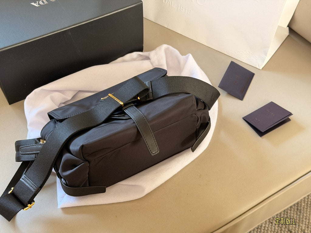 Prada Explore Nylon Messenger Bag — back