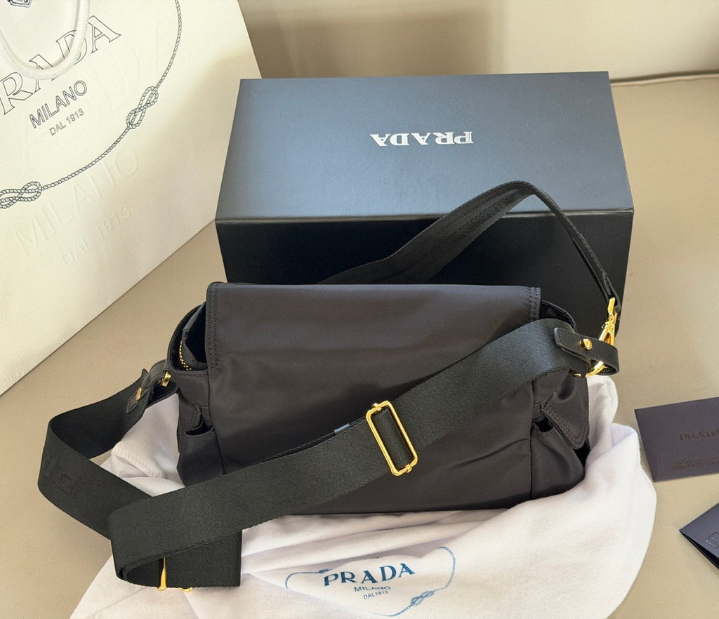 Prada Explore Nylon Messenger Bag — back