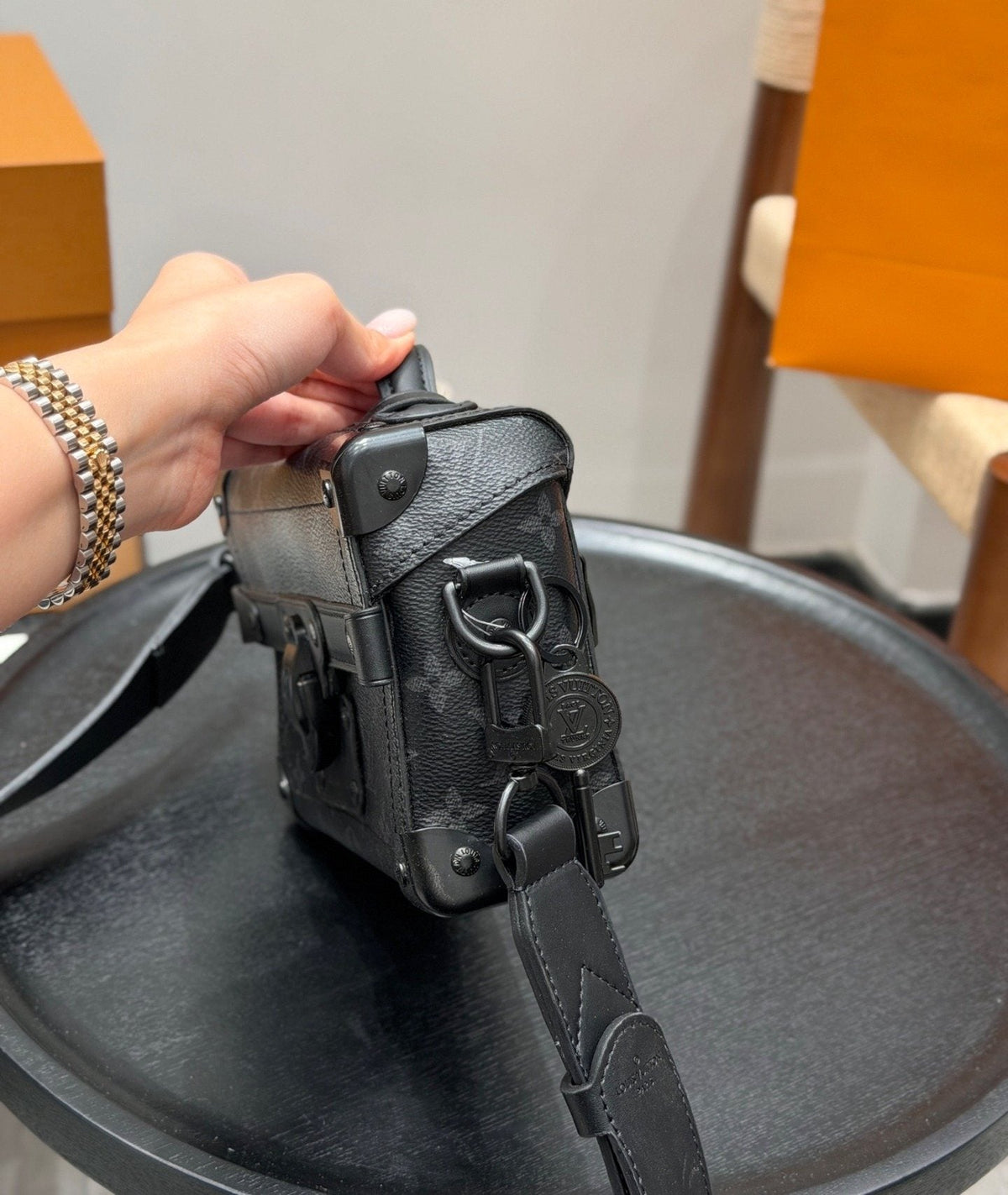 Louis Vuitton Soultrunk Monogram Crossbody Bag — side