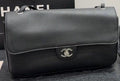 Chanel Maxi Flap Pebbled Shoulder Bag — hero