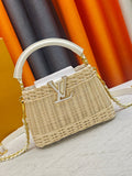 Louis Vuitton Capucines Rattan Top-Handle Bag — hero