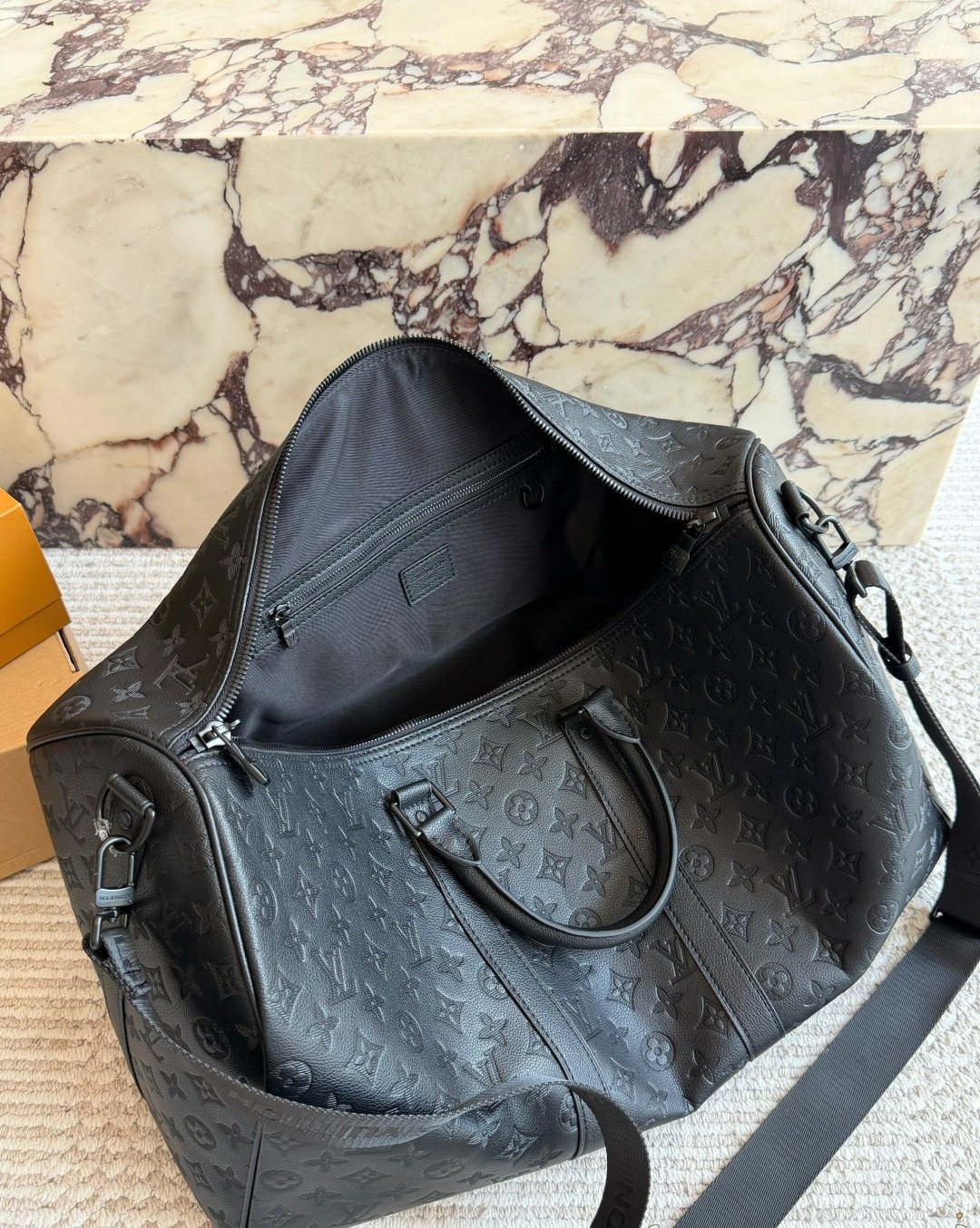 Louis Vuitton Keepall Monogram Travel Duffel — detail