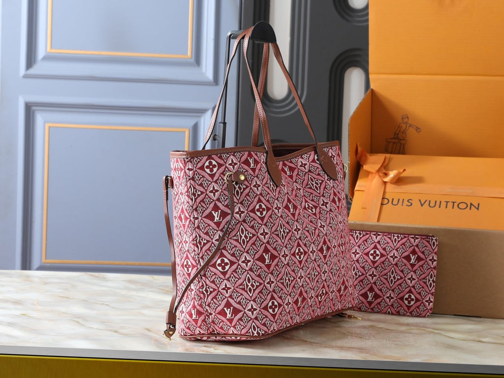 Louis Vuitton Neverfull Monogram Tote with Zip Pouch — side