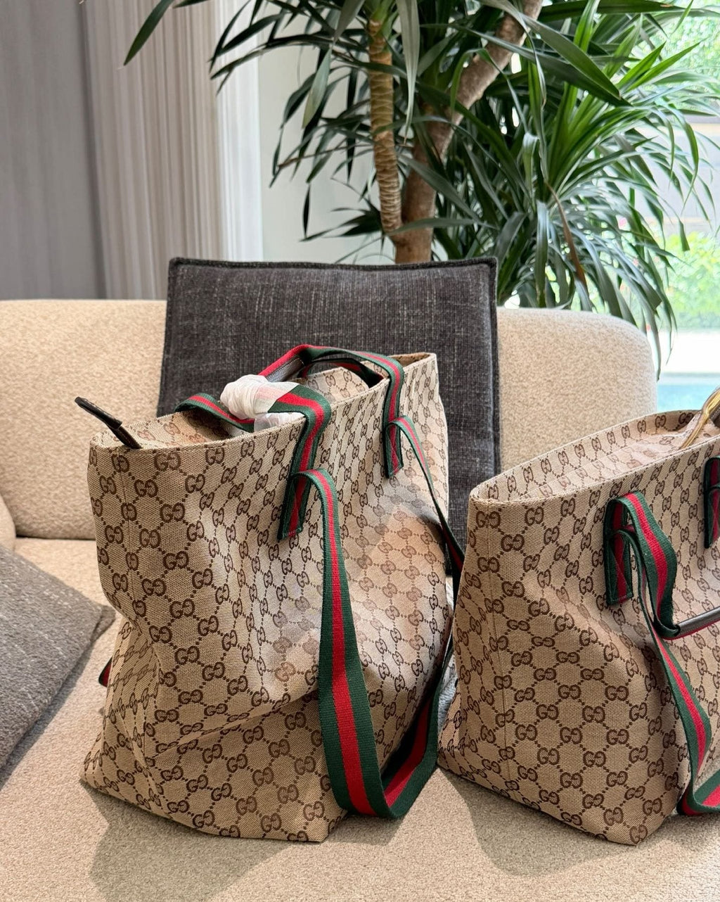 Gucci Giglio GG Monogram Tote Bag — comparison