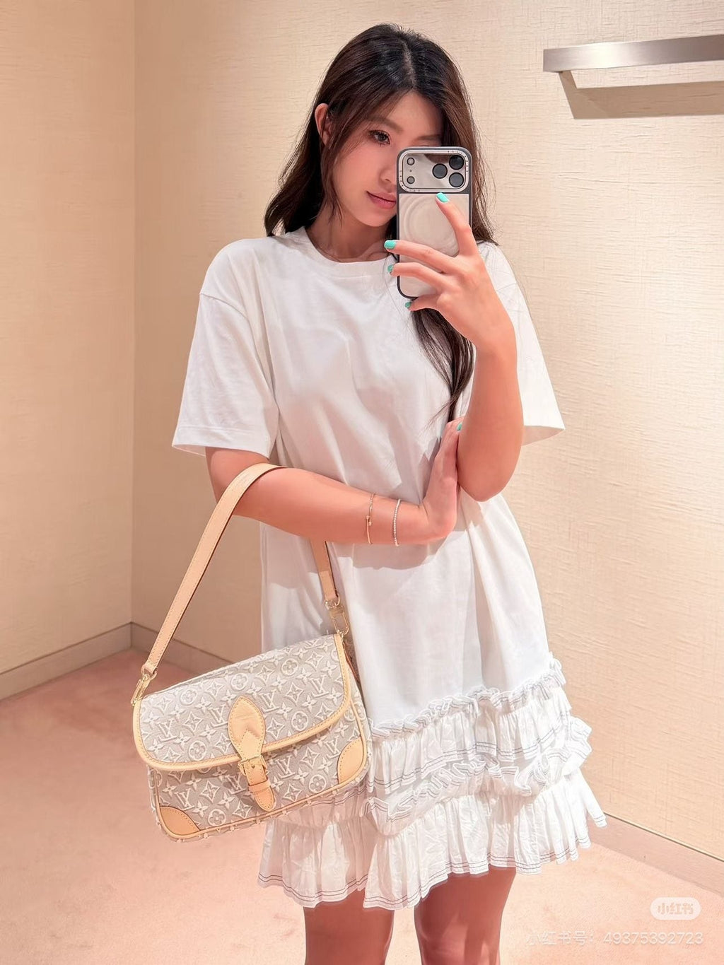 Louis Vuitton Diane Monogram Shoulder Bag — model