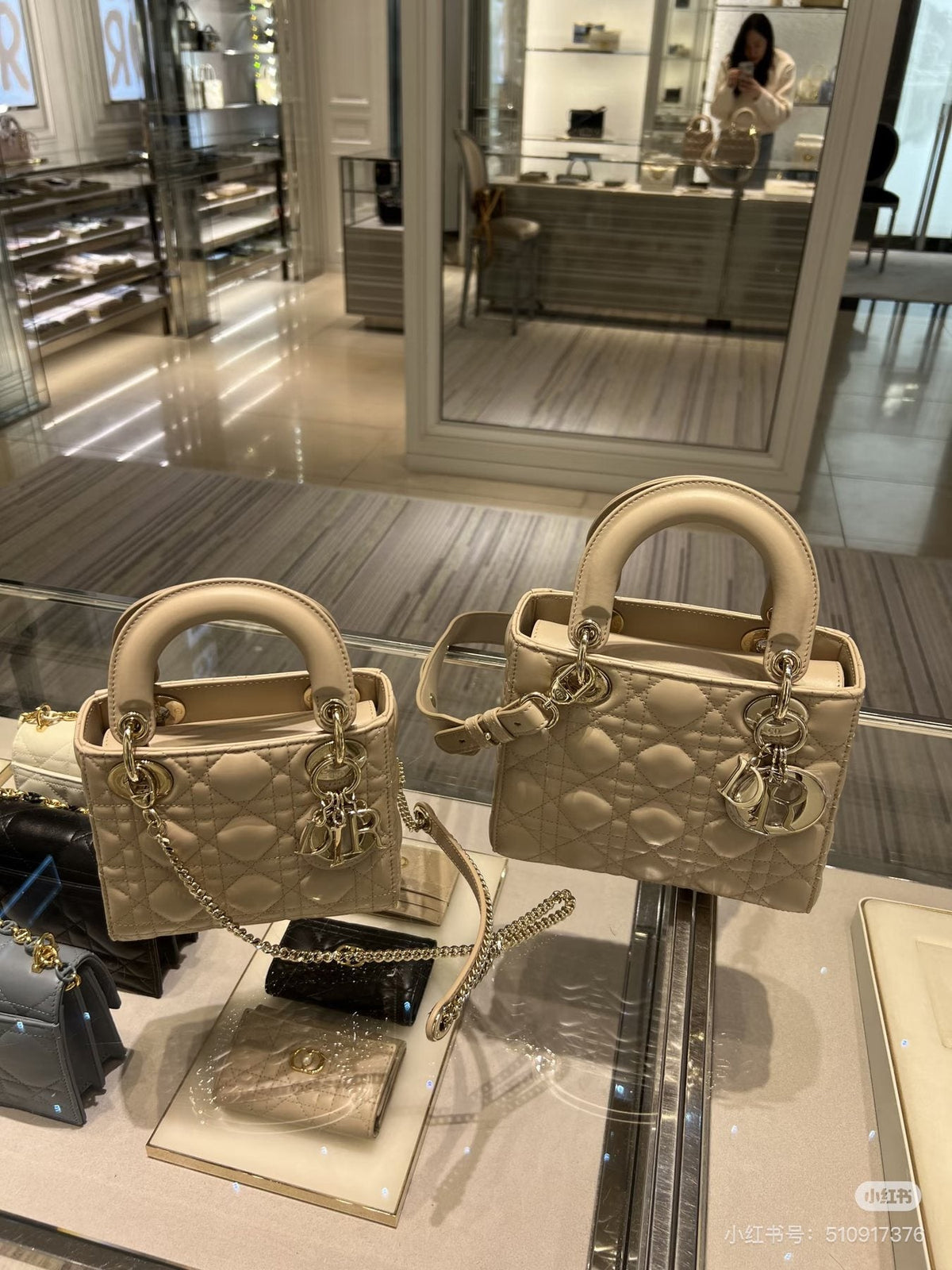 Dior Lady Dior Quilted Top-Handle Bag — comparison