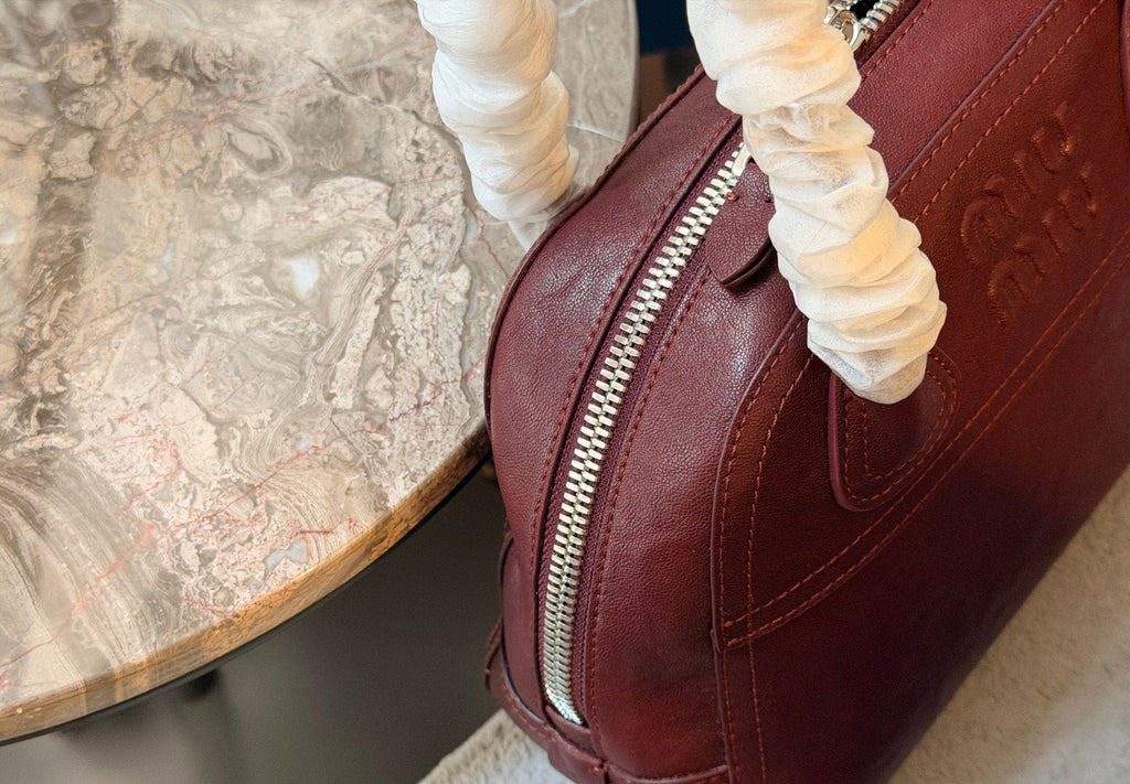 Miu Miu Vivant Bowling Bag — detail
