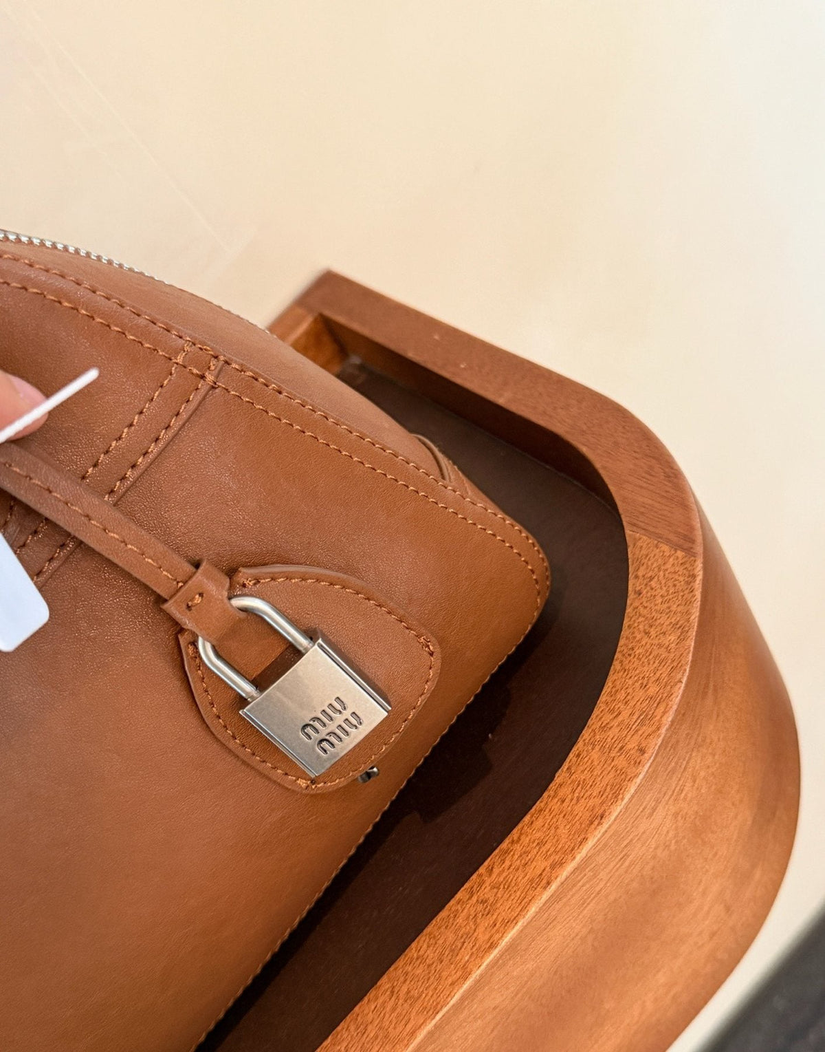 Miu Miu Vivant Bowling Bag — detail