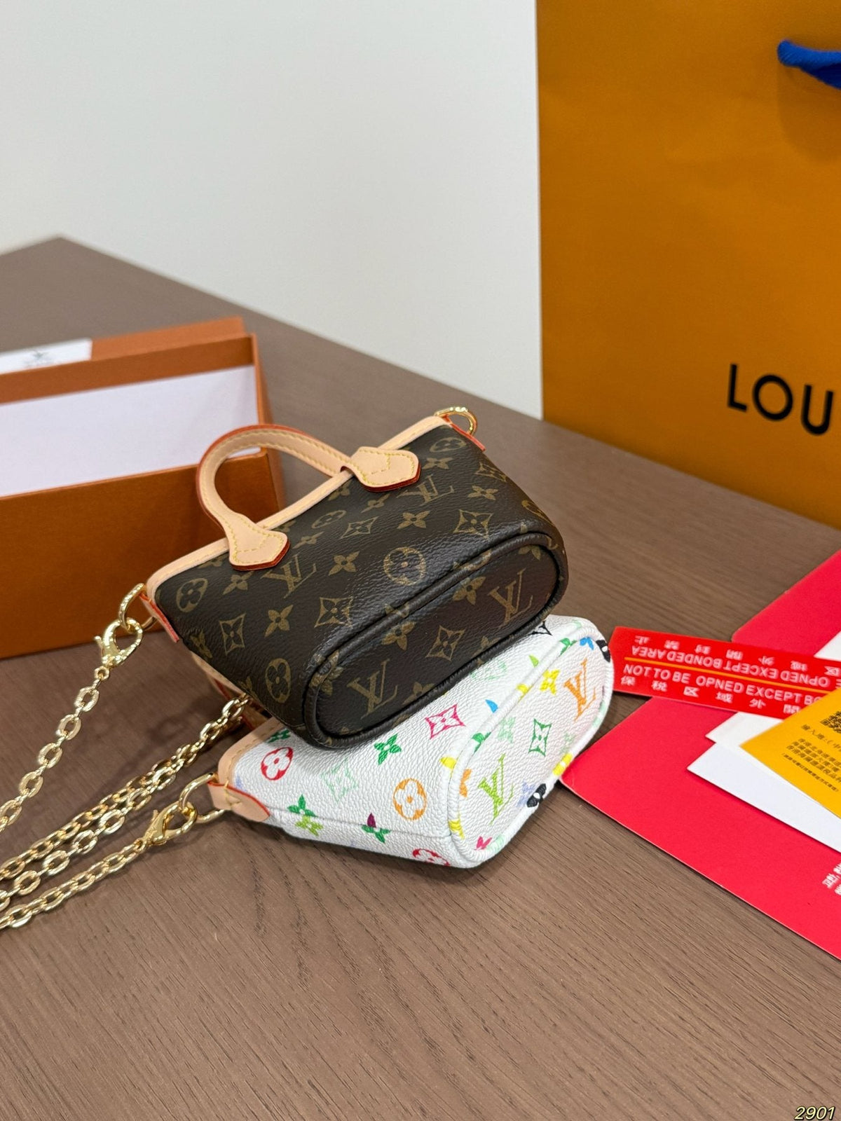 Louis Vuitton Nano Neverfull Monogram Mini Tote — comparison
