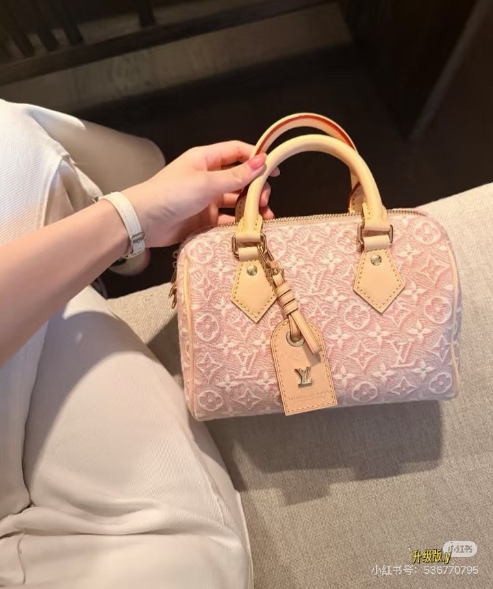 Louis Vuitton Speedy Monogram Barrel Handbag — hero