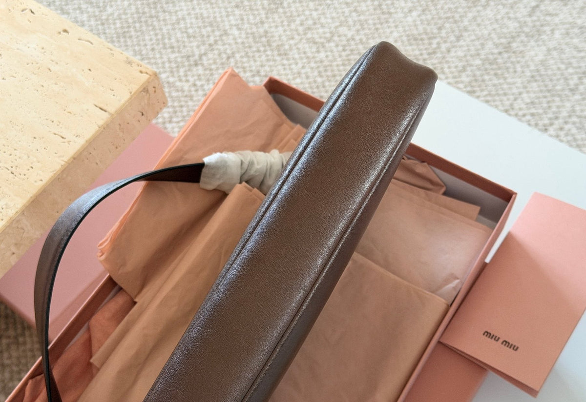 Miu Miu Aventure Nappa Shoulder Bag — detail