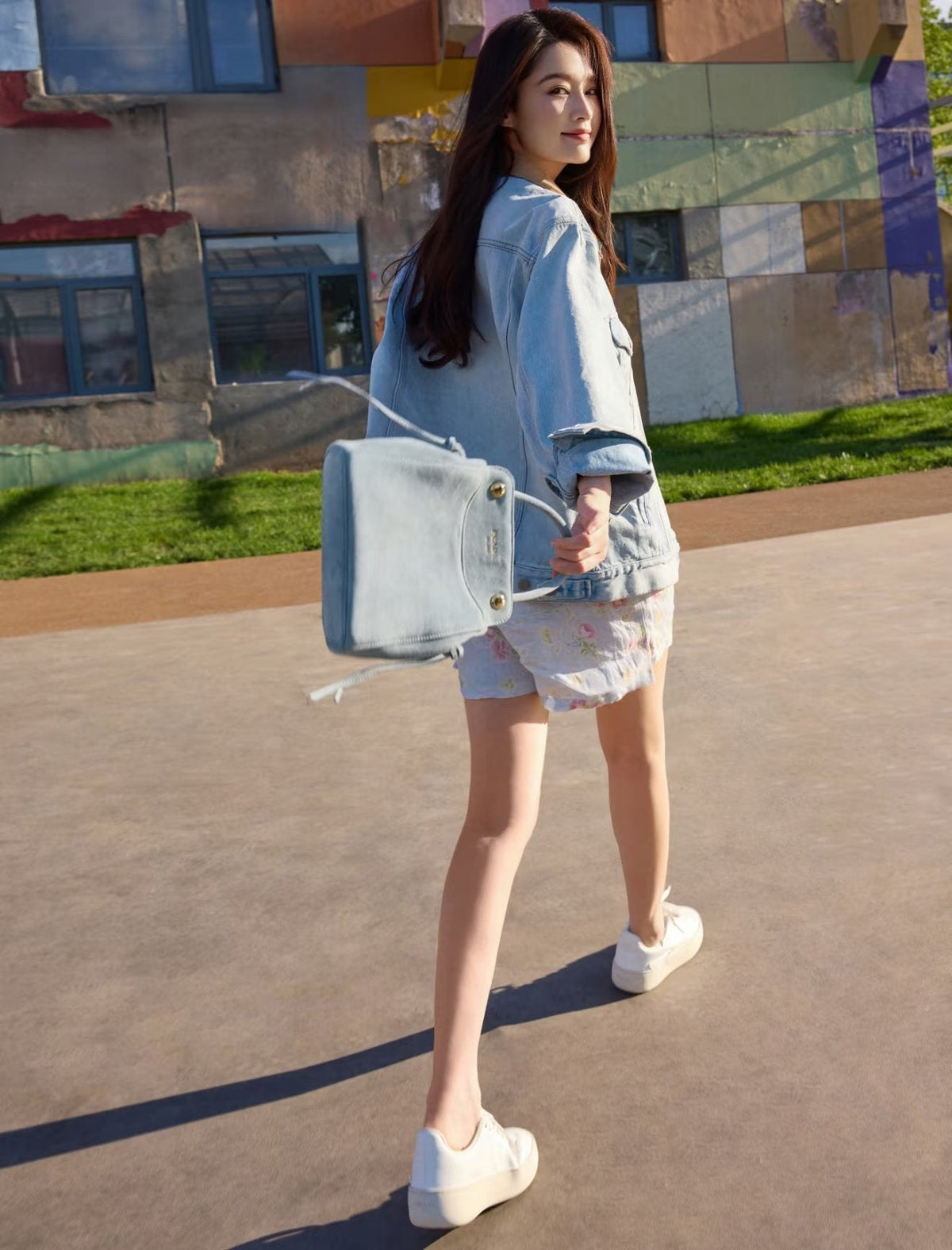 Prada Curved-Pocket Top-Handle Bag — model