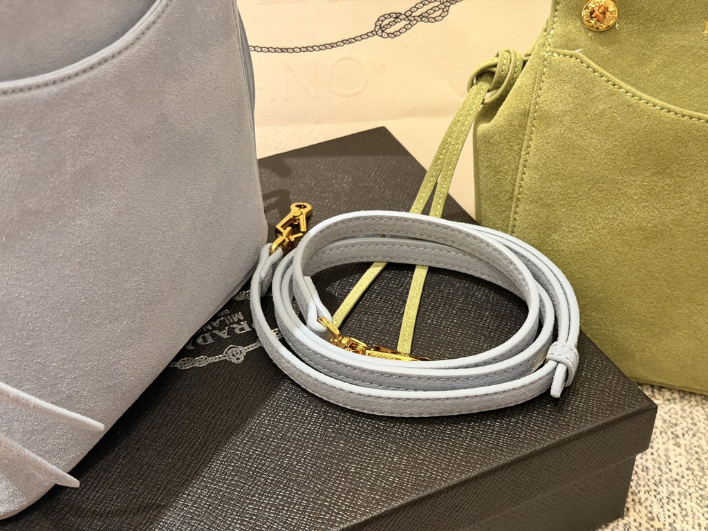 Prada Curved-Pocket Top-Handle Bag — detail