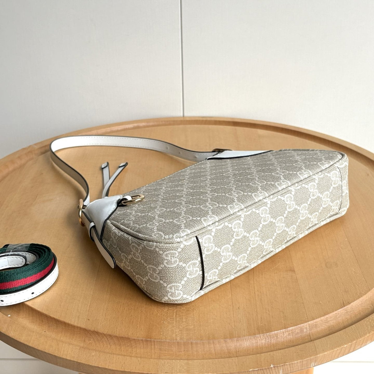 Gucci GG Emblem Monogram Shoulder Bag — detail