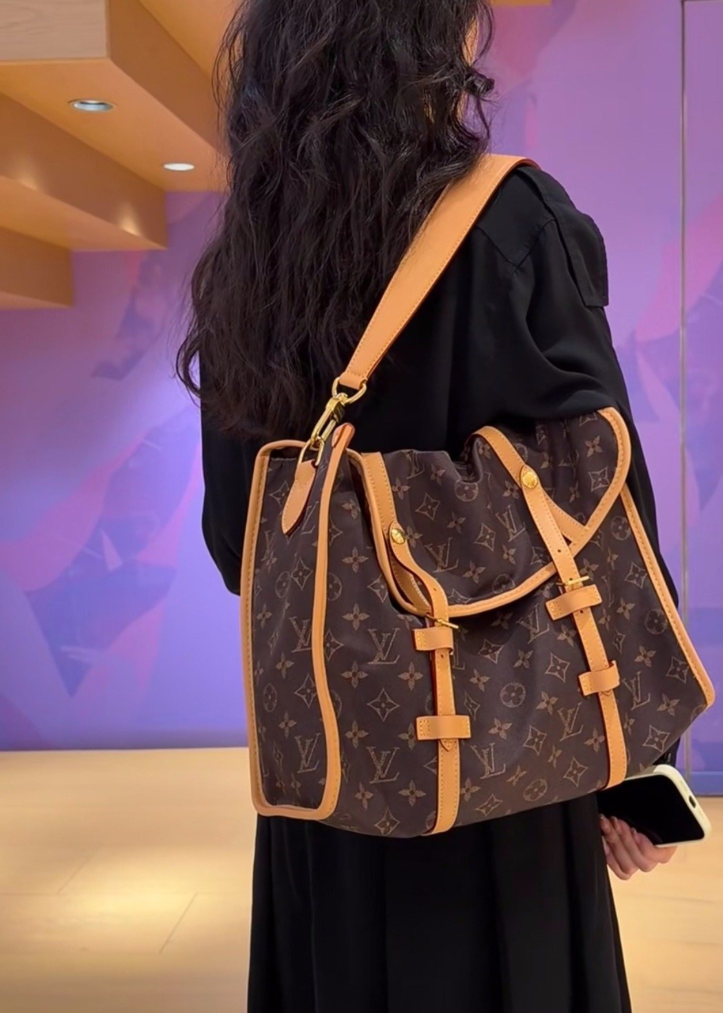 Louis Vuitton Monogram Twin-Strap Messenger Bag — model