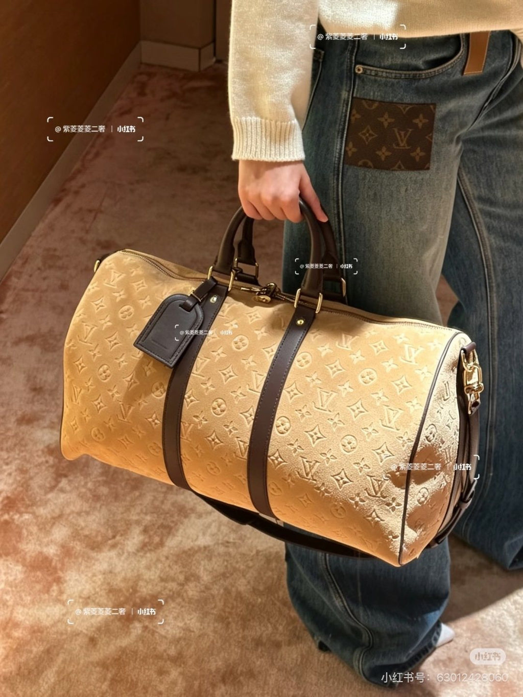 Louis Vuitton Keepall Monogram Duffel Bag — model
