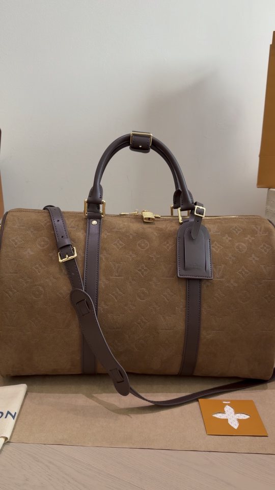 Louis Vuitton Keepall Monogram Duffel Bag — front