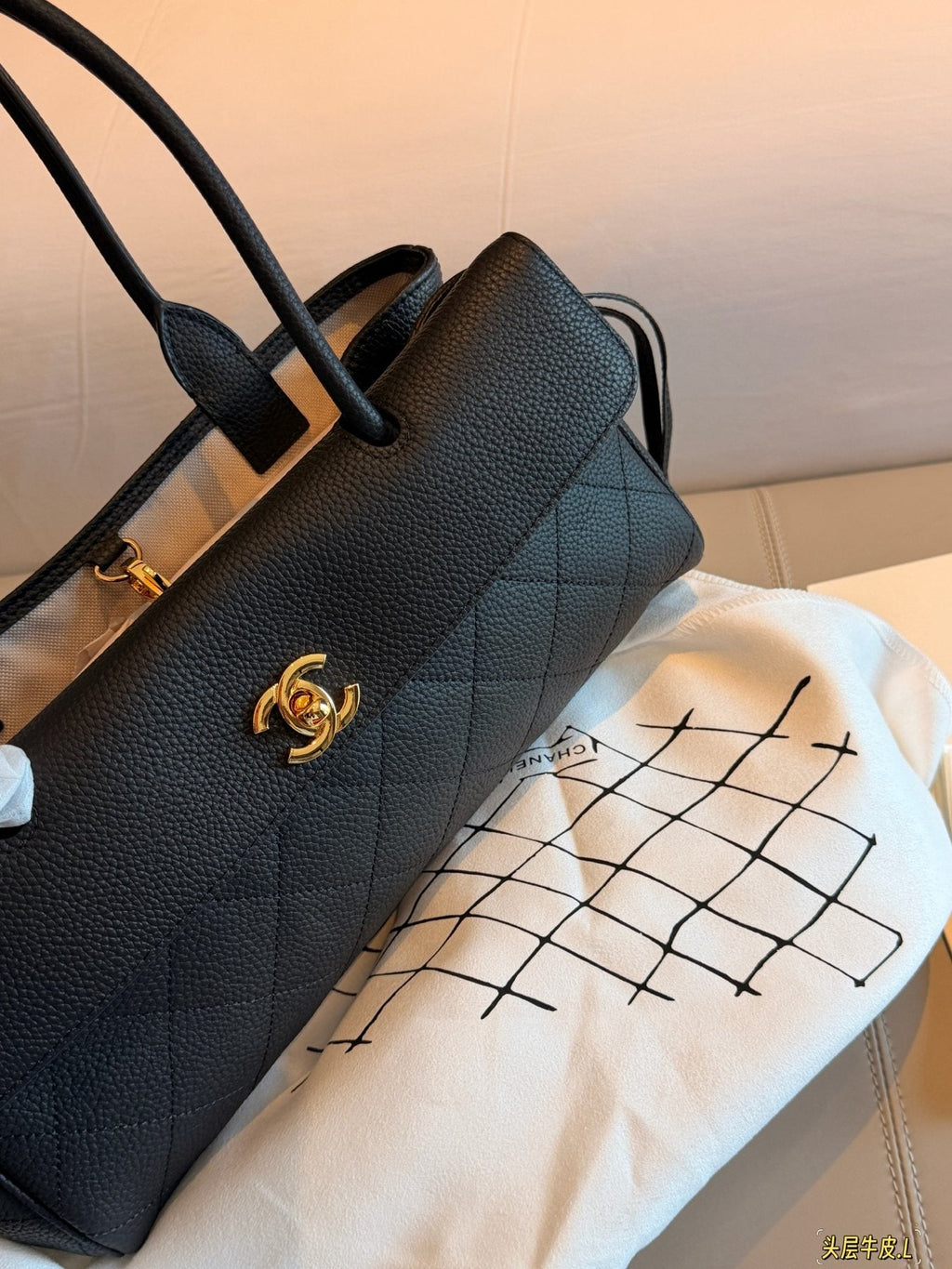 Chanel Quilted Baguette Shoulder Bag — detail