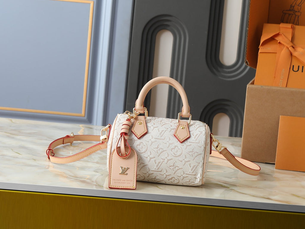 Louis Vuitton Nano Speedy Jacquard Top-Handle Bag — hero
