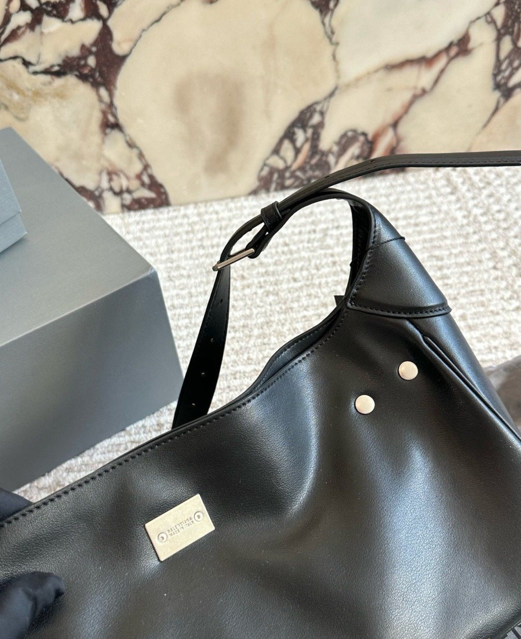 Balenciaga Belted Hobo Shoulder Bag — detail