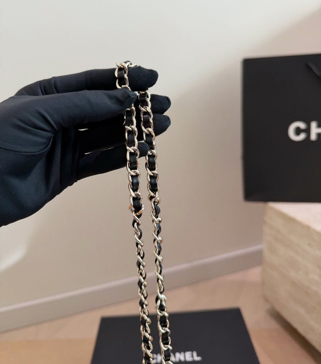Chanel Quilted Top-Handle Box Bag — detail