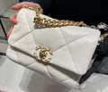 Chanel 19 Diamond-Quilted Flap Shoulder Bag — hero