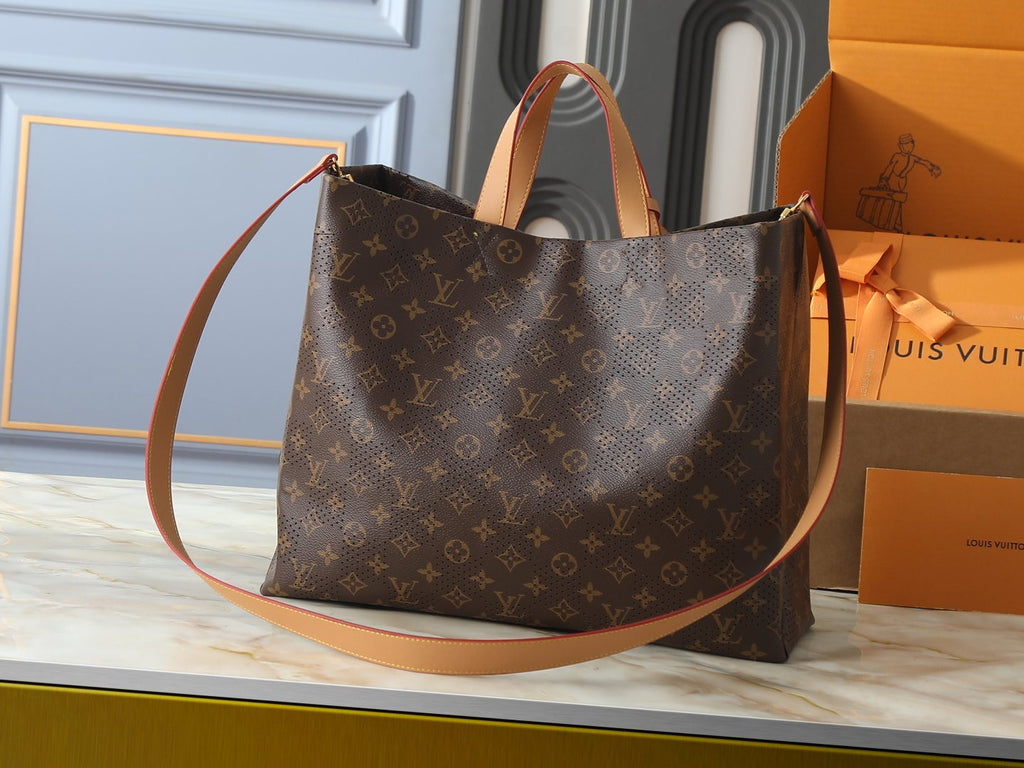 Louis Vuitton Shopper Monogram Tote Bag — back