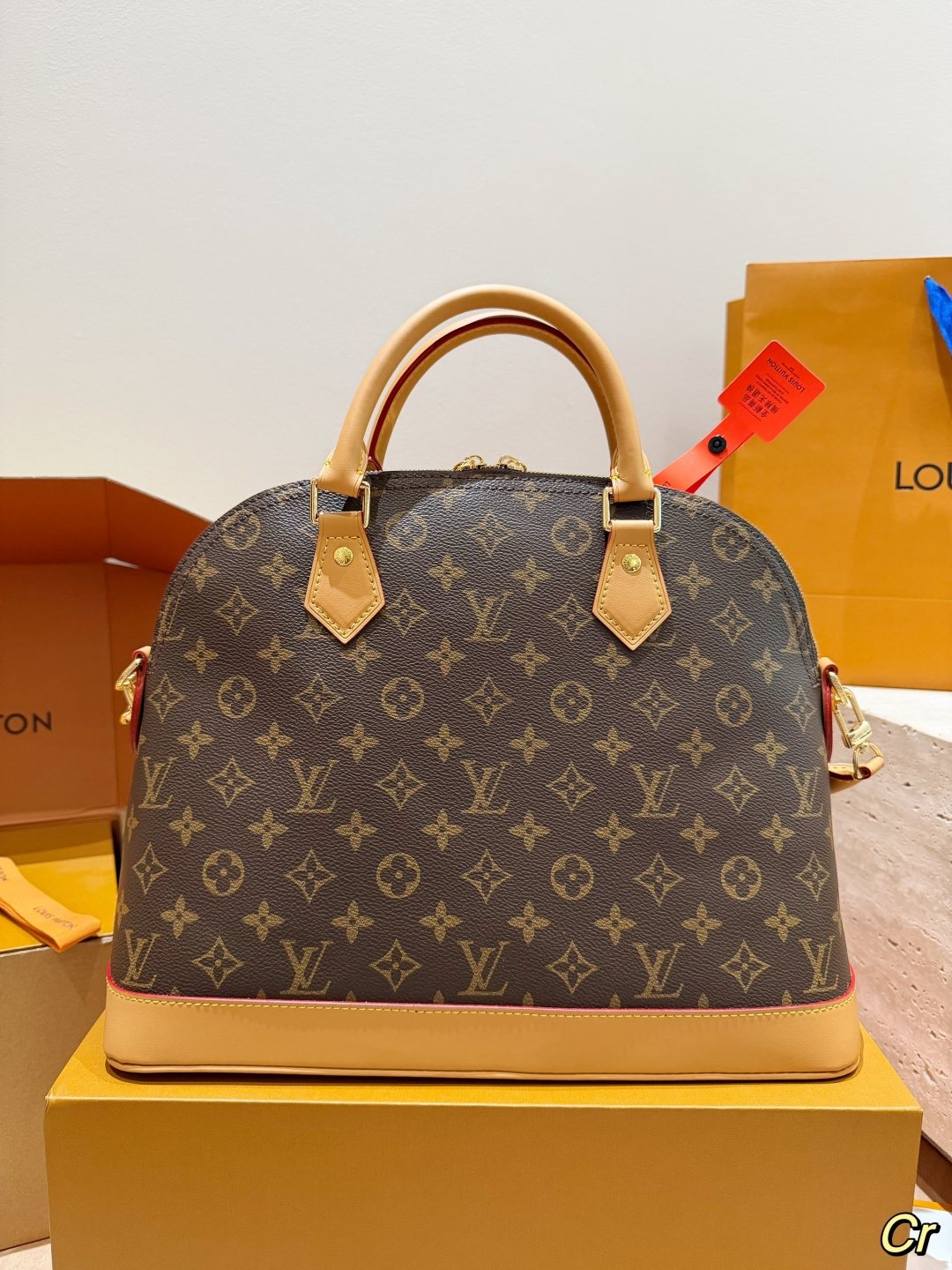 Louis Vuitton Monogram Bolide Dome Handbag — back