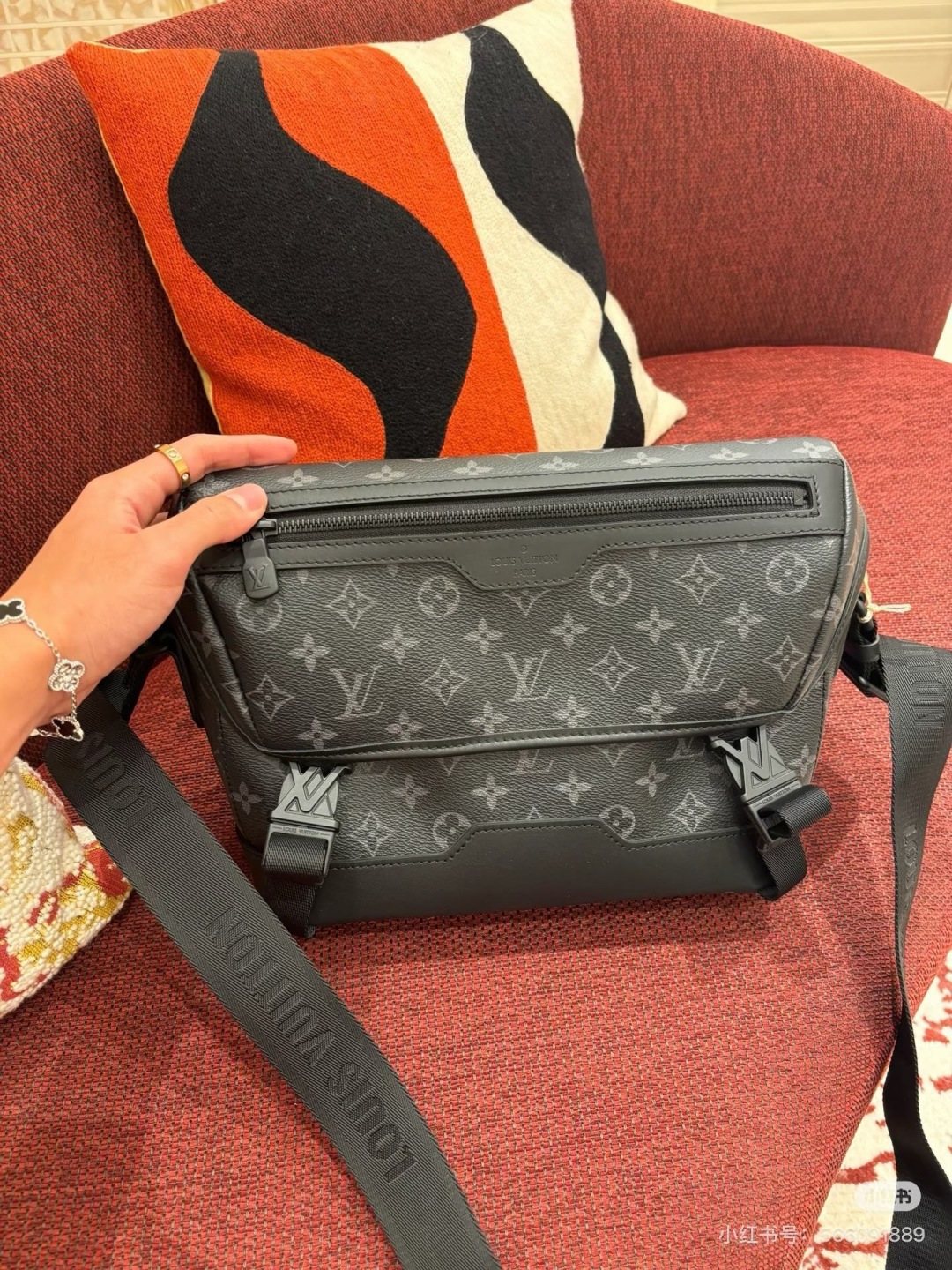 Louis Vuitton Monogram Buckle-Tab Messenger Bag — hero