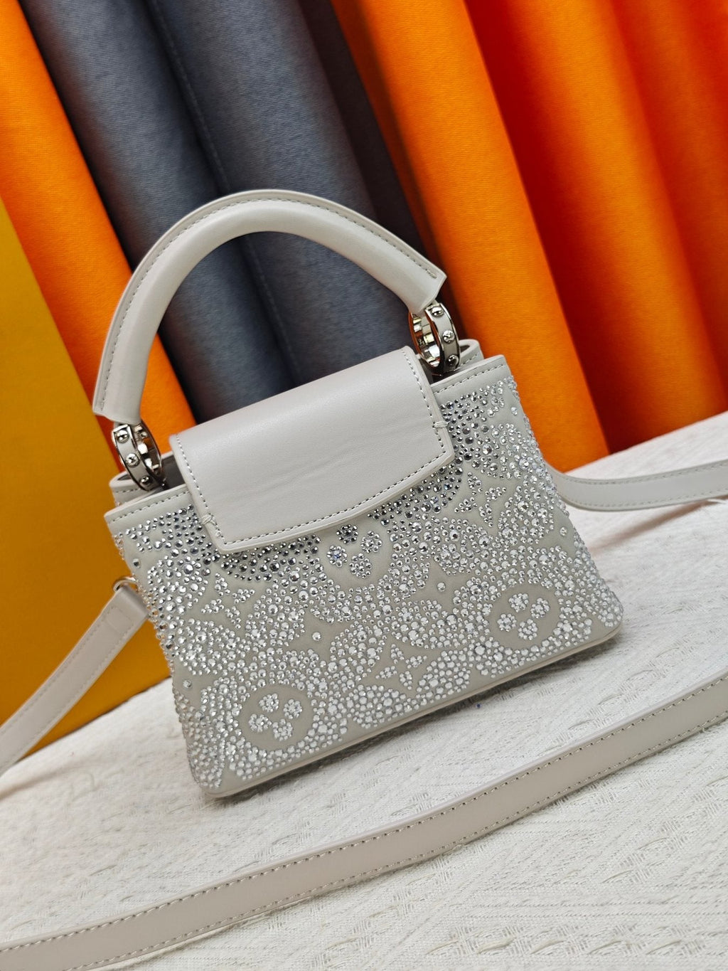 Louis Vuitton Capucines Nano Mirage Crystal Top-Handle Bag — back