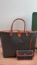 Goyard Geometric Pattern Tote with Tethered Pouch — hero
