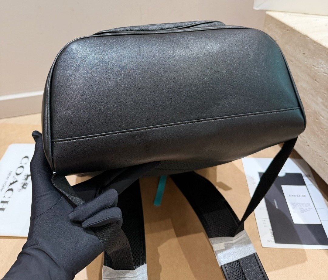 Coach Twin-Buckle Drawstring Backpack — detail
