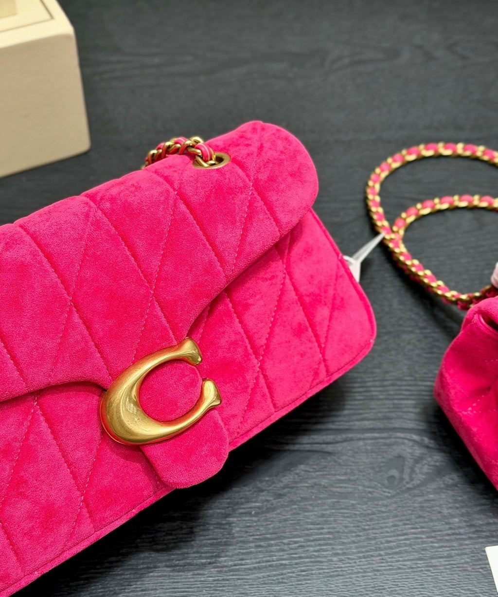 Coach Quilted Tabby Chain Shoulder Bag — detail