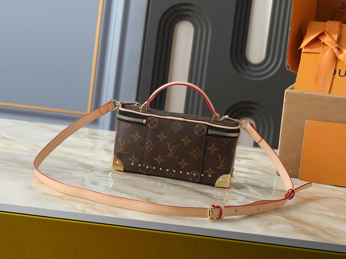 Louis Vuitton Vanity Pouch Monogram Trunk-Style Handbag — back