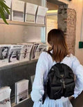 Prada Nylon Flap Backpack with Buckle Pockets — hero