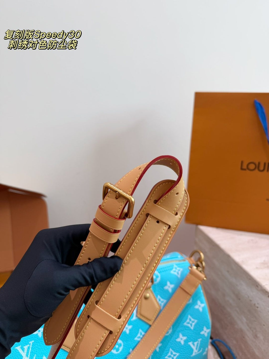Louis Vuitton Speedy Monogram Satchel — detail